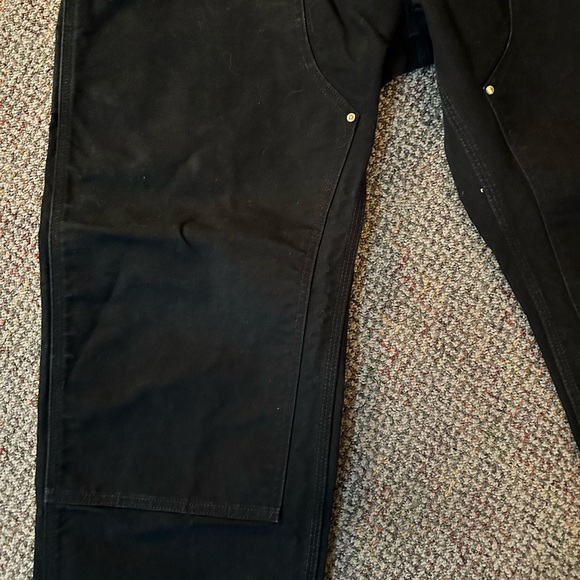 Carhartt Double Knee Pants LOOSE FIT Black Men’s Size 42x30 - Picture 2 of 7